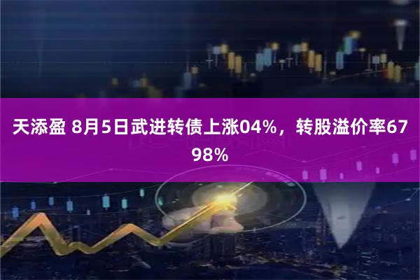 天添盈 8月5日武进转债上涨04%，转股溢价率6798%